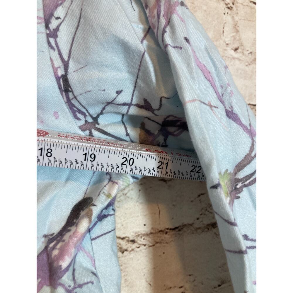 Women's Bird Print Pajama Set - Blue - Picture 10 of 15